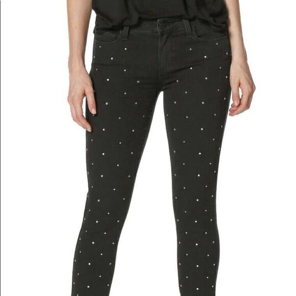 Paige Jeans Verdugo Skinny Rhinestone Jeans (25) - Picture 4 of 12
